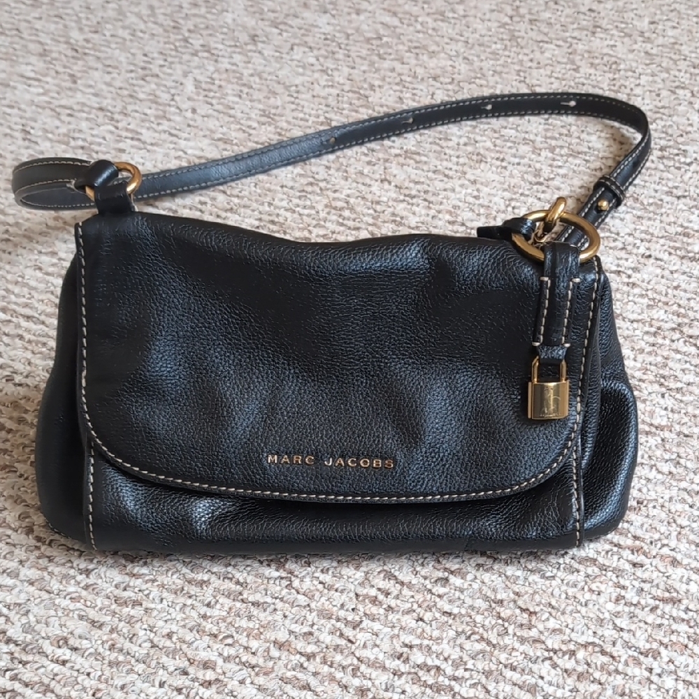 Marc Jacobs Black Leather Shoulder Bag